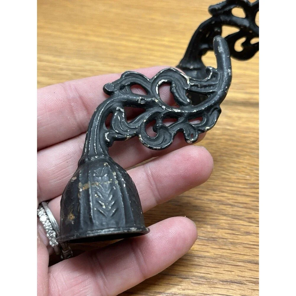 Two Vintage Ornate Candle Snuffers Collectible Metal Farmhouse Country Deco READ